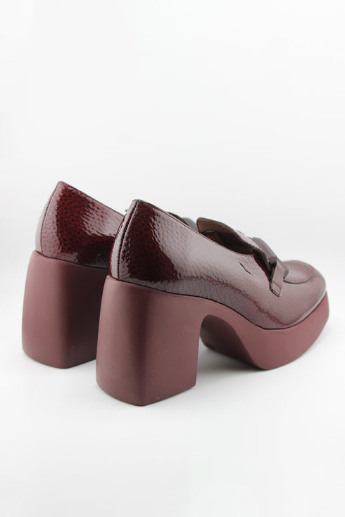 Wonders Chunky Block Heel Patent Loafers